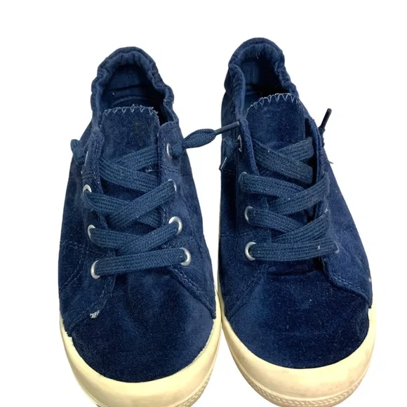 Madden Girl Baailey Sneaker Navy Velvet Size 7 1/2 - Picture 5 of 6